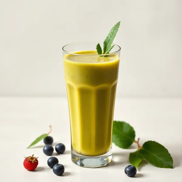 Energy Boosting Turmeric Matcha Tea Smoothie