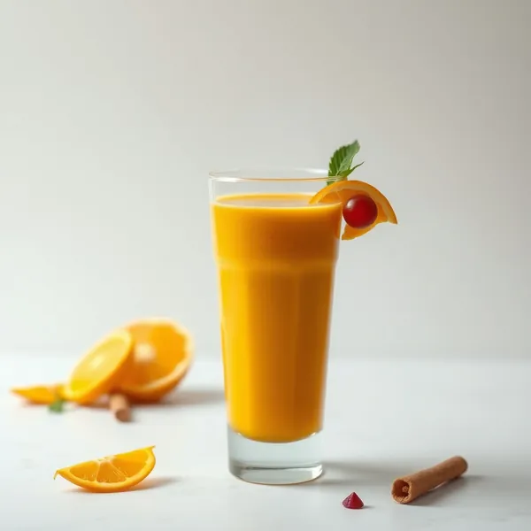 Energy Boosting Turmeric Orange Juice Smoothie
