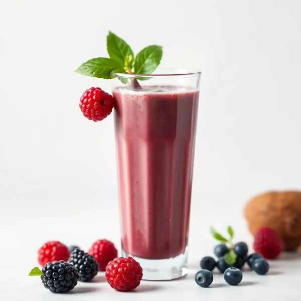 Smoothie Rico em Fibra de Açaí e Água de Coco
