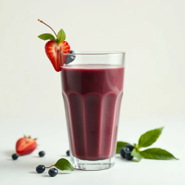 Smoothie de Açaí e Leite de Cânhamo Rico em Fibra