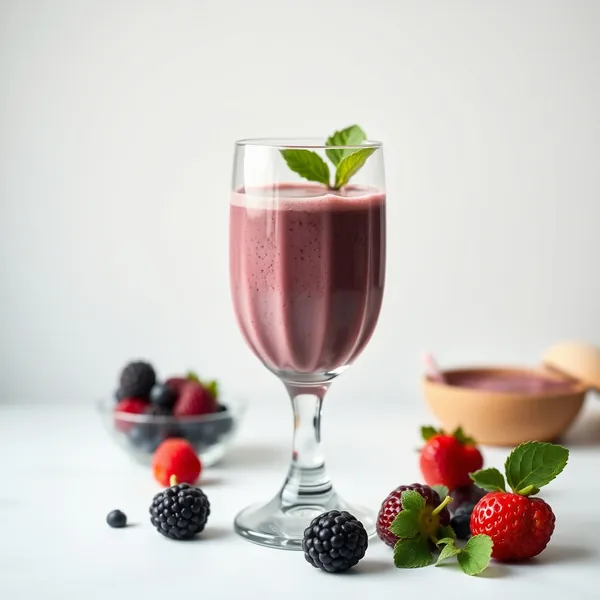 Smoothie di Kefir e Açaí Ricco di Fibre