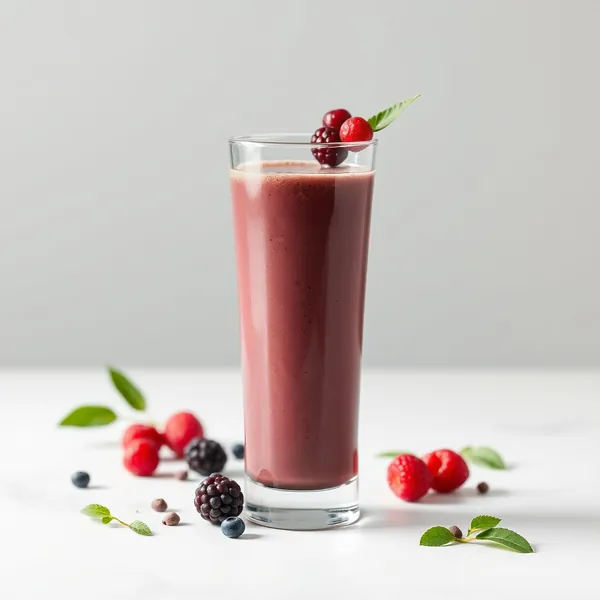 Smoothie de Açaí e Matcha Rico em Fibra
