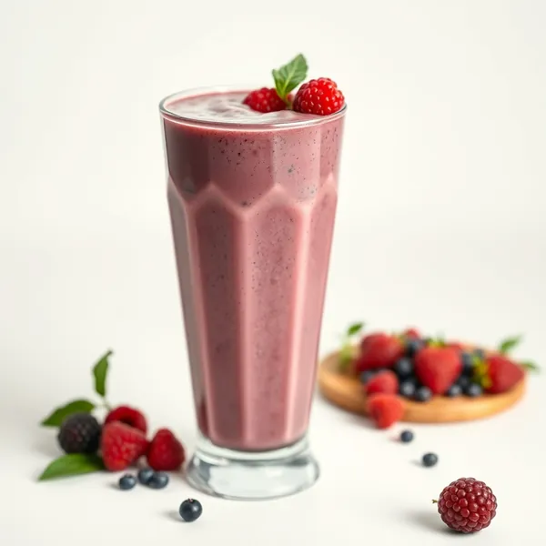 Smoothie di Açaí con Latte di Riso Ricco in Fibre