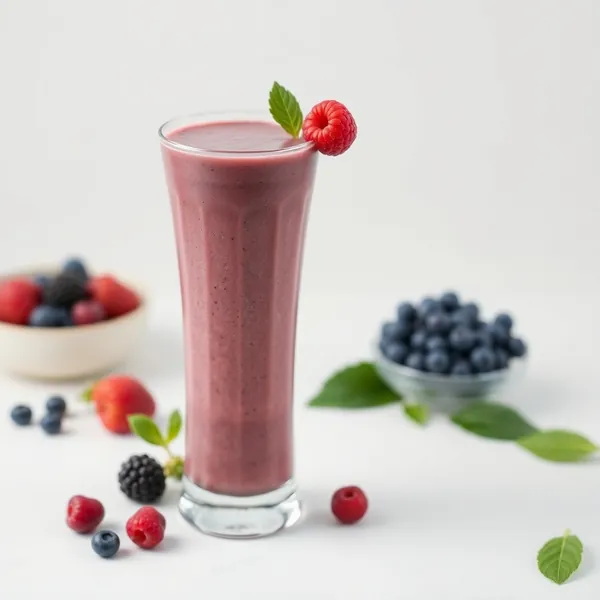Smoothie de Açaí com Leite de Soja Rico em Fibra
