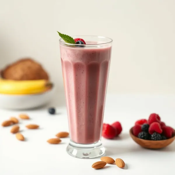 Smoothie de Manteiga de Amendoim Rica em Fibra