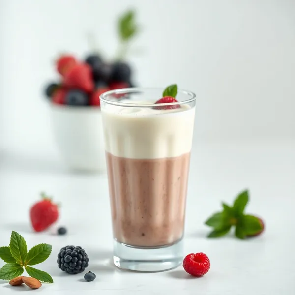 Fiber-Rich Almond Butter Greek Yogurt Smoothie