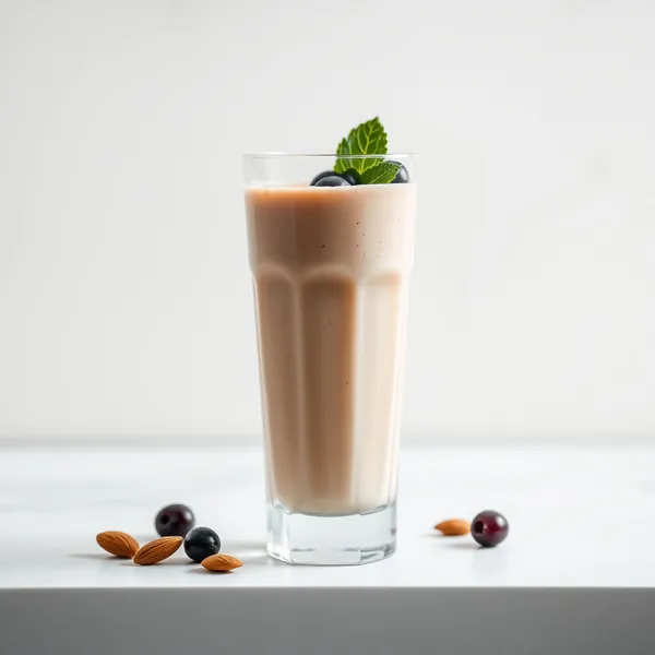 Fiber-Rich Almond Butter Spelt Milk Smoothie