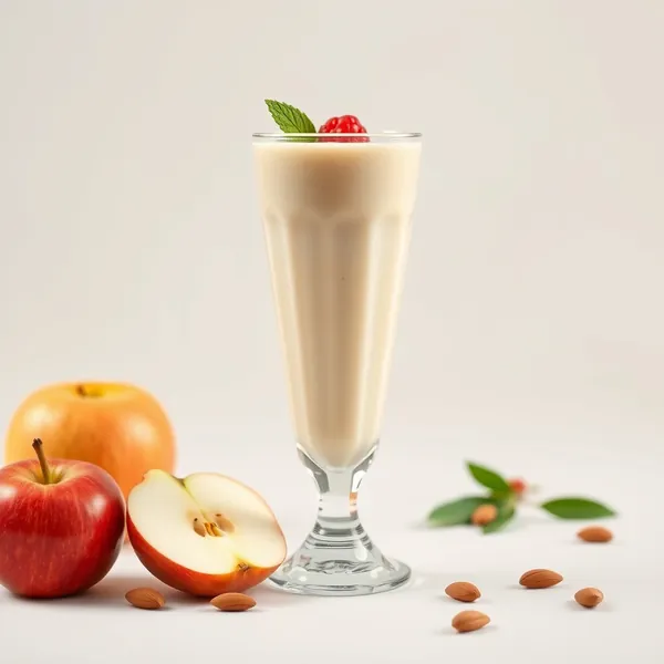 Batido Rico en Fibra de Manzana, Almendra y Leche de Coco