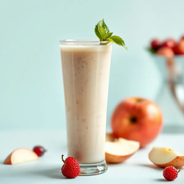 Batido Rico en Fibra de Manzana y Agua de Coco