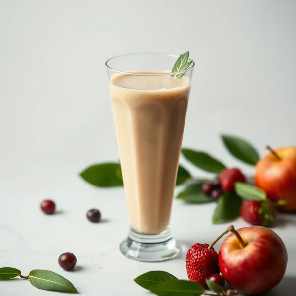 Apfel und Hanfmilch Smoothie