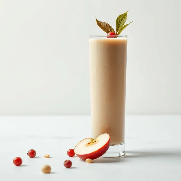 Smoothie de Maçã e Leite de Macadâmia Rico em Fibra