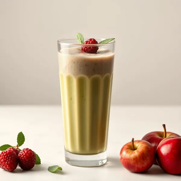 Fiber-Rich Apple Matcha Tea Smoothie