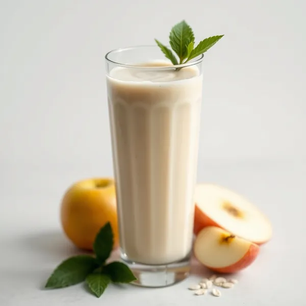 Fiber-Rich Apple Oat Milk Smoothie