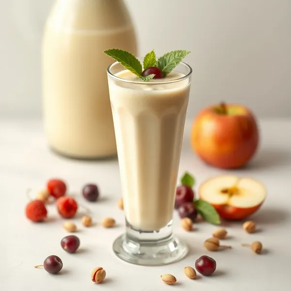 Fiber-Rich Apple Pistachio Milk Smoothie