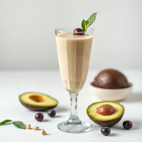 Smoothie de Abacate e Leite de Caju Rico em Fibra
