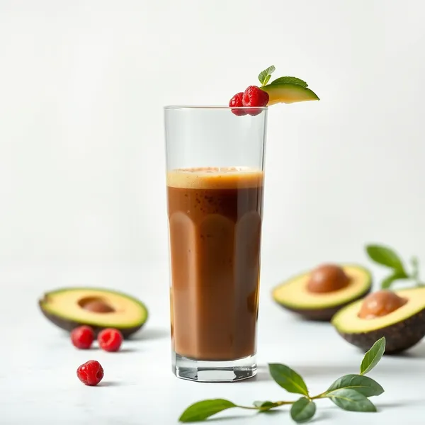 Smoothie de Café Frio com Abacate Rico em Fibra