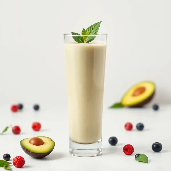 Frullato di Kefir di Avocado Ricco di Fibre