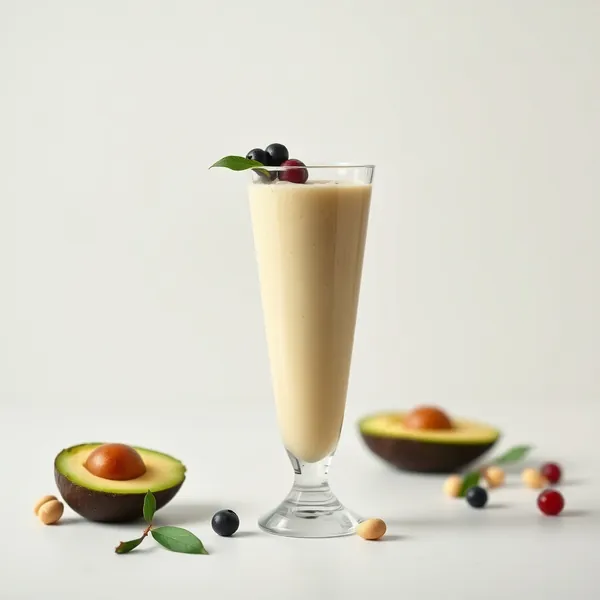Fiber-Rich Avocado Macadamia Milk Smoothie