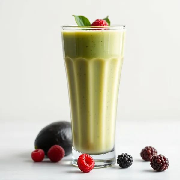 Smoothie di Avocado con Latte di Riso Ricco di Fibre