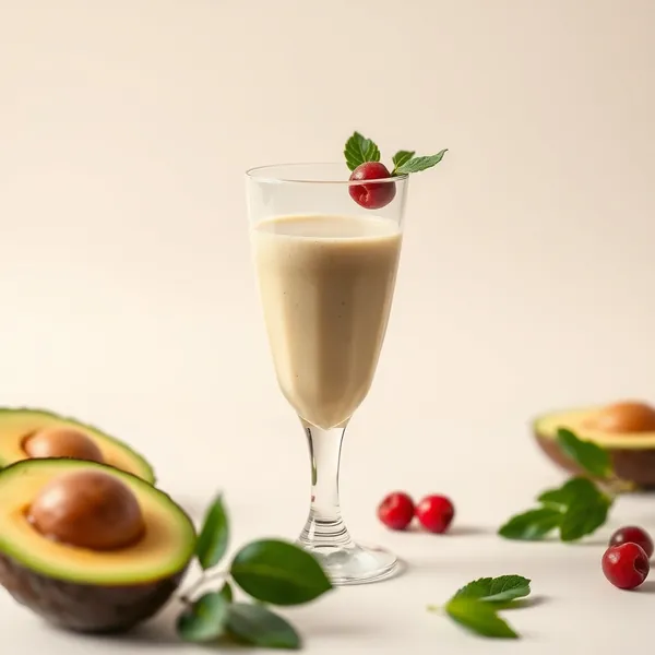 Fiber-Rich Avocado Soy Milk Smoothie
