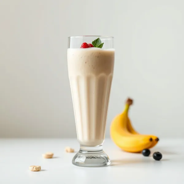 Faserreicher Bananen-Cashew-Milch-Smoothie