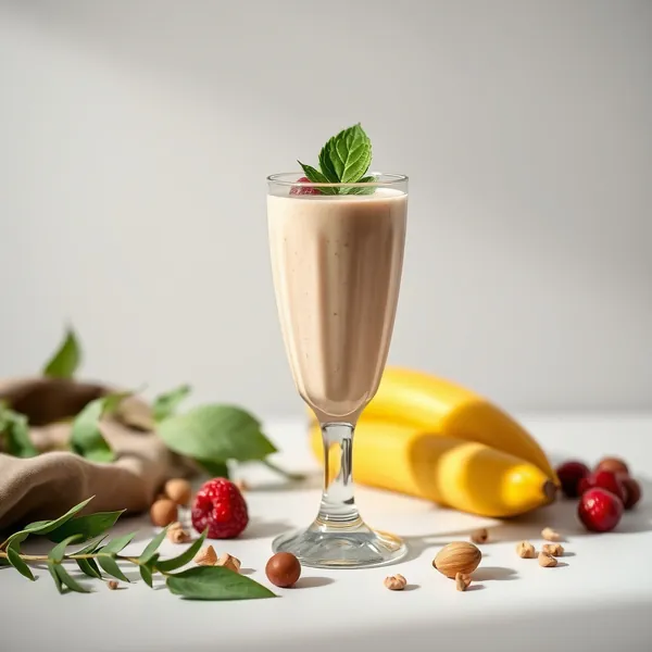 Fiber-Rich Banana Hazelnut Milk Smoothie