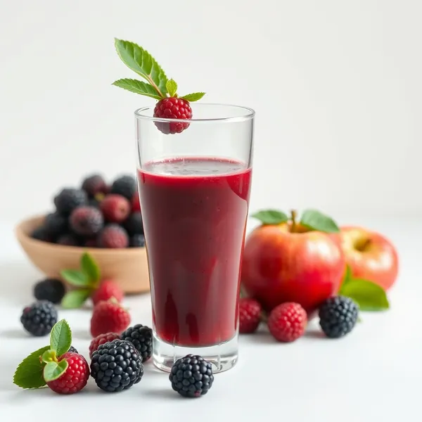 Fiber-Rich Blackberry Apple Juice Smoothie