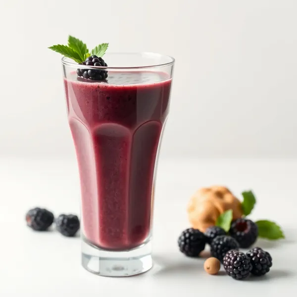 Smoothie de Amora e Leite de Macadamia Rico em Fibra