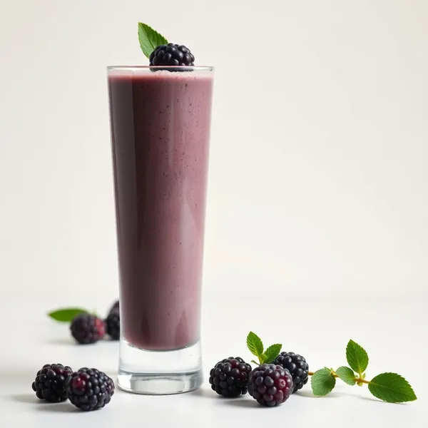 Smoothie de Riz aux Mûres Riche en Fibres