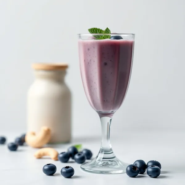 Smoothie de Arando e Leite de Caju Rico em Fibra