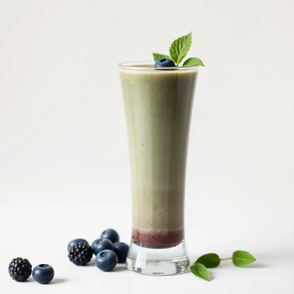 Fiber-Rich Blueberry Matcha Tea Smoothie