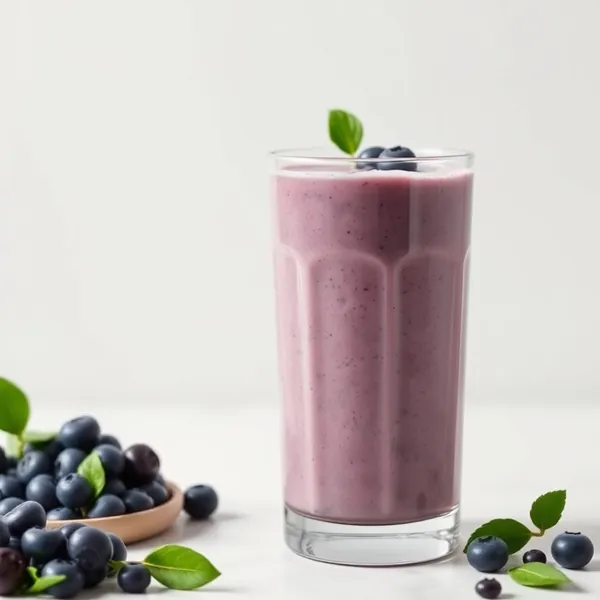 Smoothie de Arando e Leite de Ervilha Rico em Fibra