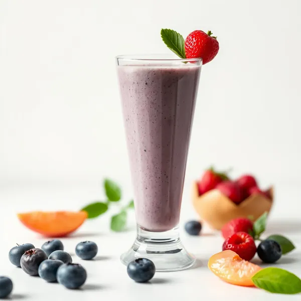 Batido de Proteína de Mirtilo Rico em Fibra
