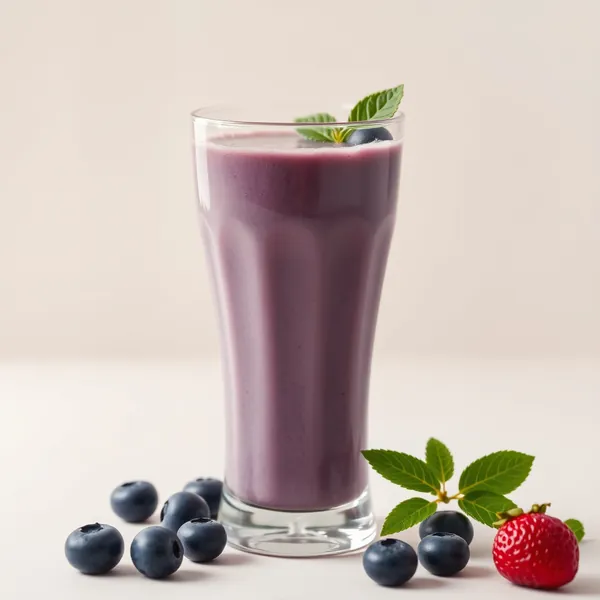 Frullato di Mirtilli e Latte di Soia Ricco di Fibre
