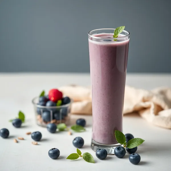 Batido de Morango com Leite de Espelta Rico em Fibra