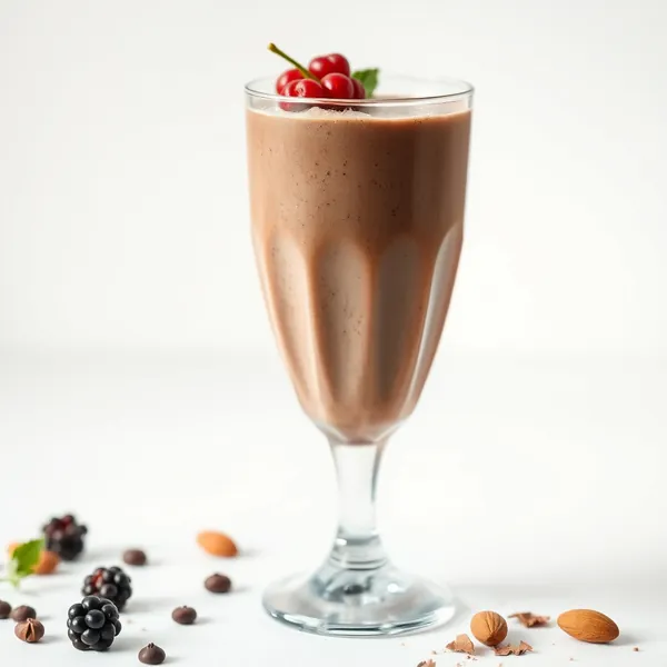 Fiber-Rich Cacao Powder Almond Milk Smoothie