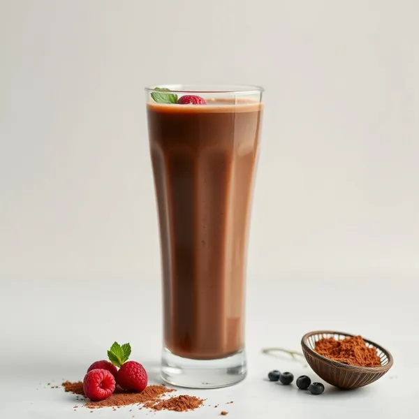 Fiber-Rich Cacao Powder Coconut Water Smoothie