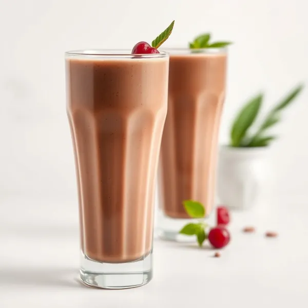 Smoothie de Cacau em Pó Rico em Fibra e Leite de Cânhamo