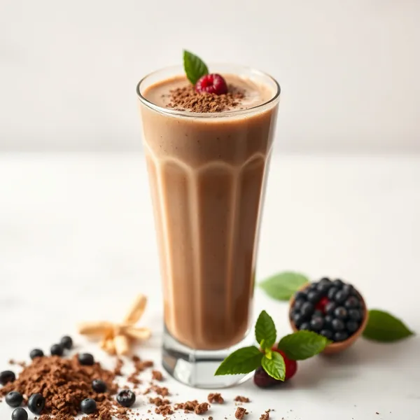 Smoothie al Kefir di Latte e Cacao Ricco di Fibre