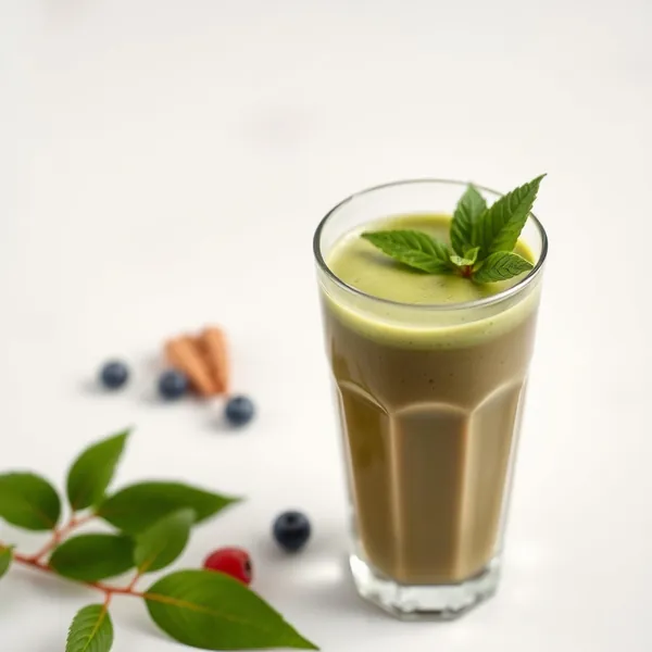 Fiber-Rich Cacao Powder Matcha Tea Smoothie
