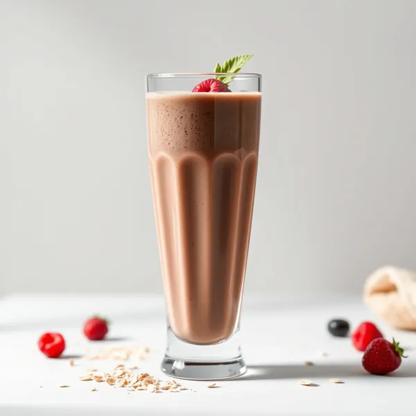 Smoothie di Latte d'Avena e Cacao Ricco di Fibre
