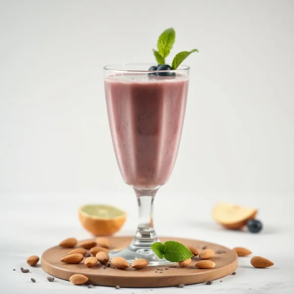 Smoothie de Amêndoa e Sementes de Chia Rico em Fibra