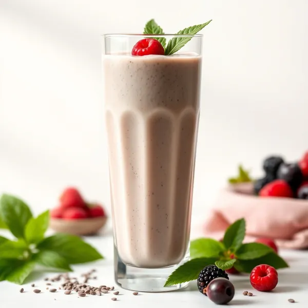 Fiber-Rich Chia Seed Hemp Milk Smoothie