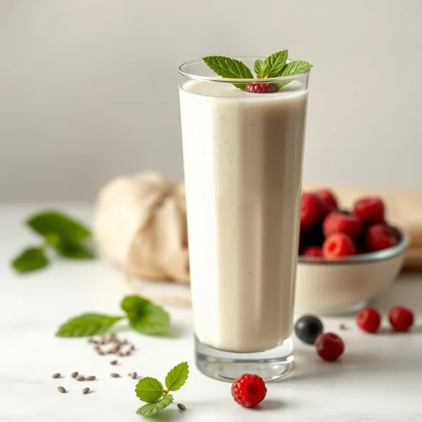 Frullato Ricco di Fibre con Semi di Chia e Kefir