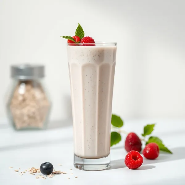 Smoothie de Leite de Aveia e Sementes de Chia Rico em Fibra
