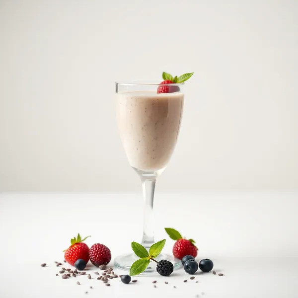Fiber-Rich Chia Seed Rice Milk Smoothie