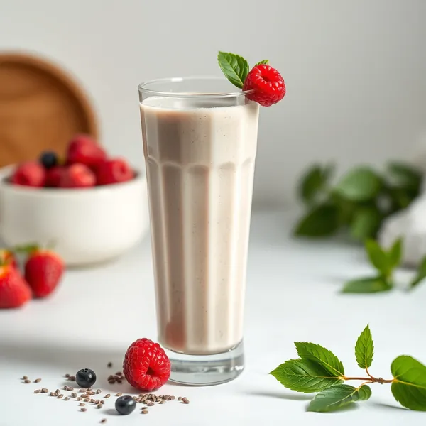 Fiber-Rich Chia Seed Spelt Milk Smoothie