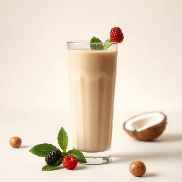 Fiber-Rich Coconut Hazelnut Milk Smoothie