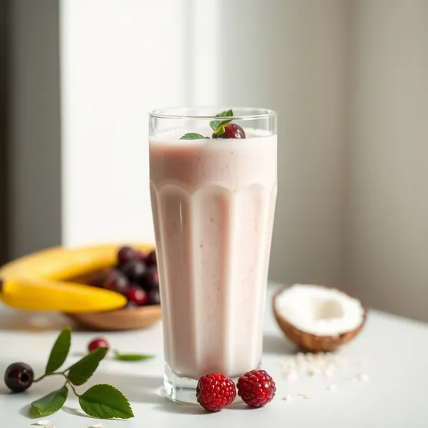 Smoothie al Latte di Cocco e Avena Ricco di Fibre