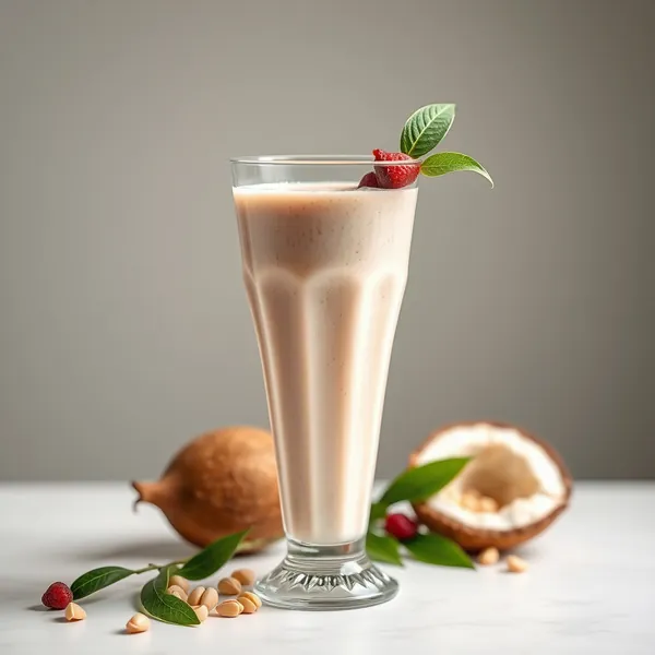 Batido de Leite de Coco e Pistache Rico em Fibra